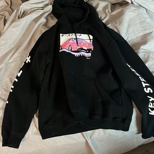 Key Street Car Hoodie Black